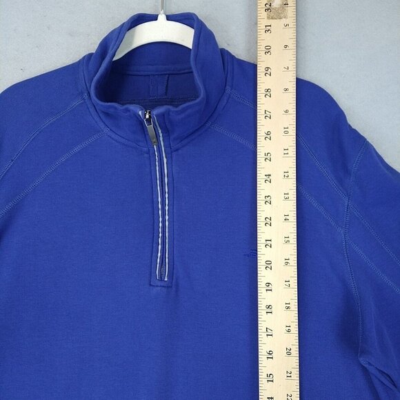 Tommy Bahama Pullover Sweater Mens XL Royal Blue Embroidered Outdoor Pima Cotton - Picture 6 of 11